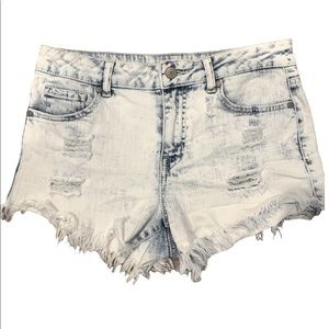 Altar’d State- Acid Wash Denim Shorts